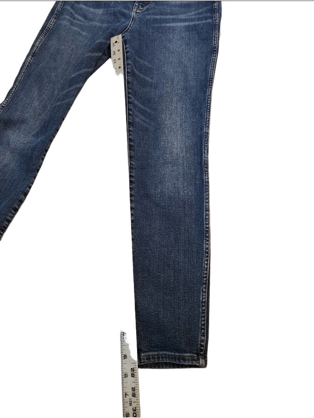Madewell 10" High-Rise Skinny Jeans Medium Wash Denim Size 29 Whiskering - Picture 10 of 14